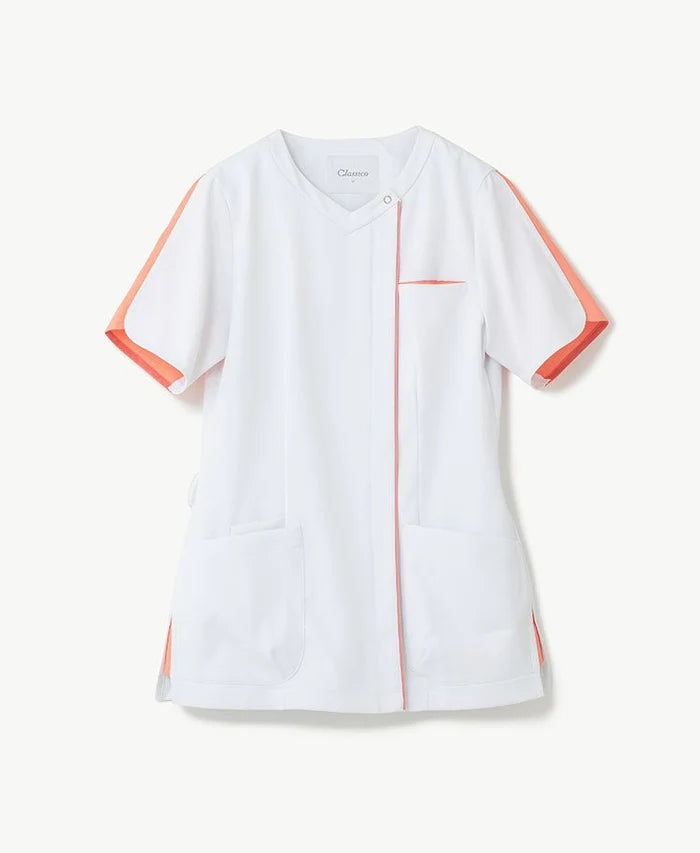 Smooth Touch Fron-Open Scrub w/ Petal Sleeve